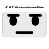 4 X 7 Aluminum License Plate  Thumbnail