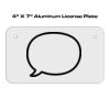 4 X 7 Aluminum License Plate  Thumbnail