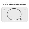 4 X 7 Aluminum License Plate  Thumbnail