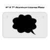 4 X 7 Aluminum License Plate  Thumbnail