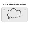 4 X 7 Aluminum License Plate  Thumbnail
