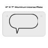4 X 7 Aluminum License Plate  Thumbnail