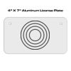 4 X 7 Aluminum License Plate  Thumbnail