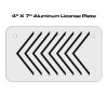 4 X 7 Aluminum License Plate  Thumbnail