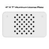 4 X 7 Aluminum License Plate  Thumbnail