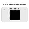 4 X 7 Aluminum License Plate  Thumbnail