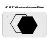 4 X 7 Aluminum License Plate  Thumbnail