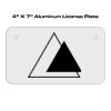 4 X 7 Aluminum License Plate  Thumbnail