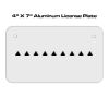 4 X 7 Aluminum License Plate  Thumbnail