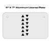 4 X 7 Aluminum License Plate  Thumbnail