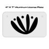 4 X 7 Aluminum License Plate  Thumbnail