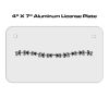 4 X 7 Aluminum License Plate  Thumbnail