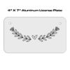 4 X 7 Aluminum License Plate  Thumbnail