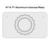 4 X 7 Aluminum License Plate  Thumbnail