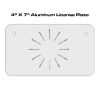 4 X 7 Aluminum License Plate  Thumbnail