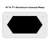 4 X 7 Aluminum License Plate  Thumbnail