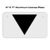 4 X 7 Aluminum License Plate  Thumbnail