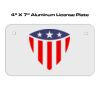4 X 7 Aluminum License Plate  Thumbnail