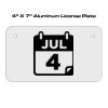 4 X 7 Aluminum License Plate  Thumbnail