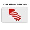 4 X 7 Aluminum License Plate  Thumbnail