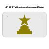 4 X 7 Aluminum License Plate  Thumbnail