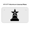 4 X 7 Aluminum License Plate  Thumbnail