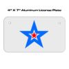 4 X 7 Aluminum License Plate  Thumbnail