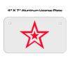 4 X 7 Aluminum License Plate  Thumbnail