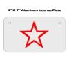 4 X 7 Aluminum License Plate  Thumbnail