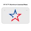 4 X 7 Aluminum License Plate  Thumbnail