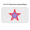 4 X 7 Aluminum License Plate  Thumbnail