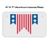 4 X 7 Aluminum License Plate  Thumbnail