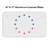 4 X 7 Aluminum License Plate  Thumbnail