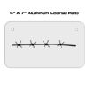 4 X 7 Aluminum License Plate  Thumbnail
