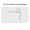 4 X 7 Aluminum License Plate  Thumbnail