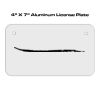 4 X 7 Aluminum License Plate  Thumbnail