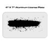 4 X 7 Aluminum License Plate  Thumbnail