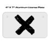 4 X 7 Aluminum License Plate  Thumbnail
