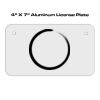 4 X 7 Aluminum License Plate  Thumbnail