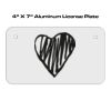 4 X 7 Aluminum License Plate  Thumbnail