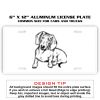 6 X 12 Full Size Aluminum License Plate for Cars and Trucks  Thumbnail