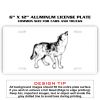 6 X 12 Full Size Aluminum License Plate for Cars and Trucks  Thumbnail
