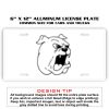 6 X 12 Full Size Aluminum License Plate for Cars and Trucks  Thumbnail