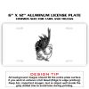 6 X 12 Full Size Aluminum License Plate for Cars and Trucks  Thumbnail