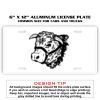 6 X 12 Full Size Aluminum License Plate for Cars and Trucks  Thumbnail
