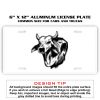 6 X 12 Full Size Aluminum License Plate for Cars and Trucks  Thumbnail