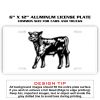 6 X 12 Full Size Aluminum License Plate for Cars and Trucks  Thumbnail