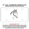 6 X 12 Full Size Aluminum License Plate for Cars and Trucks  Thumbnail