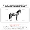 6 X 12 Full Size Aluminum License Plate for Cars and Trucks  Thumbnail