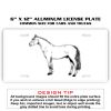 6 X 12 Full Size Aluminum License Plate for Cars and Trucks  Thumbnail
